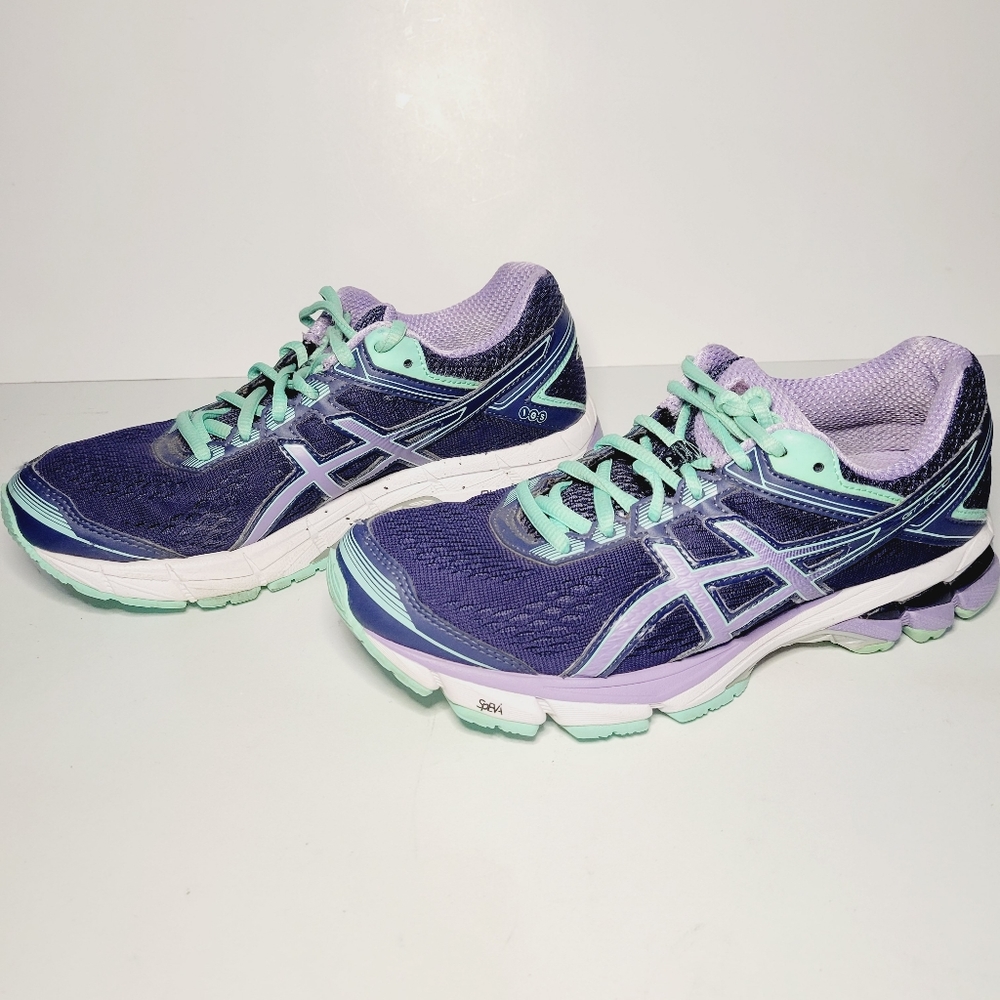 Womans Asics Gel Venture DuoMax Size 6.5 Indigo Purple Teel Walking/Running - Picture 8 of 10